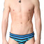 Timoteo Blue Stripe Marina Swim Brief