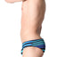 Timoteo Blue Stripe Marina Swim Brief
