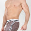 Timoteo Brown Leopard Reversible Mesh Short