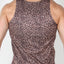 Timoteo Brown Leopard Reversible Mesh Tank