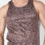 Timoteo Brown Leopard Reversible Mesh Tank