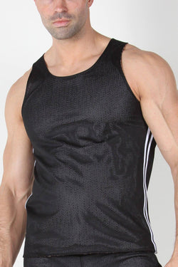 Timoteo Brown Leopard Reversible Mesh Tank thumbnail 4