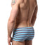 Timoteo Navy & Blue Stripe Open Water Swim Trunk