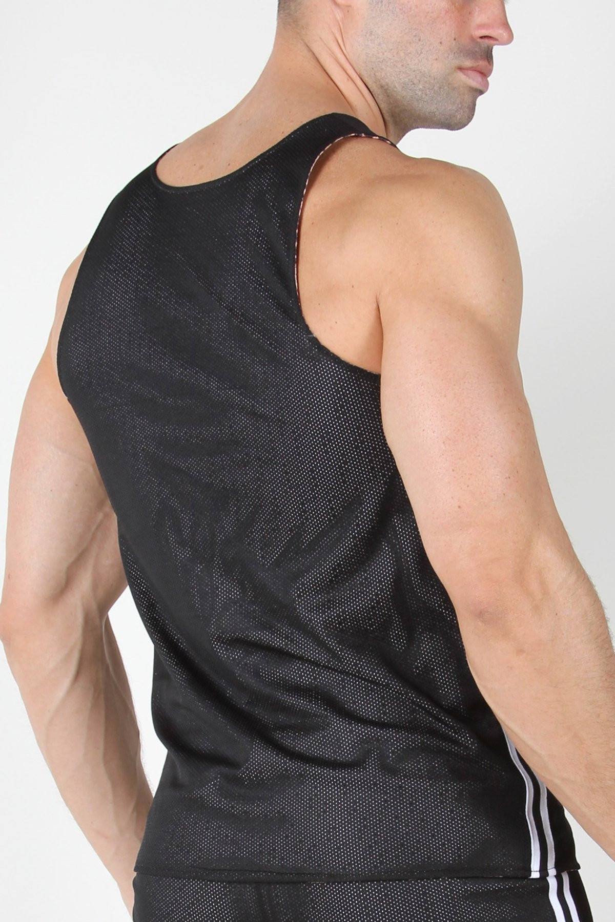 Timoteo Pink Leopard Reversible Mesh Tank