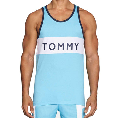 Tommy Hilfiger 100% Cotton Tommy Tank 09T3547 blue topaz