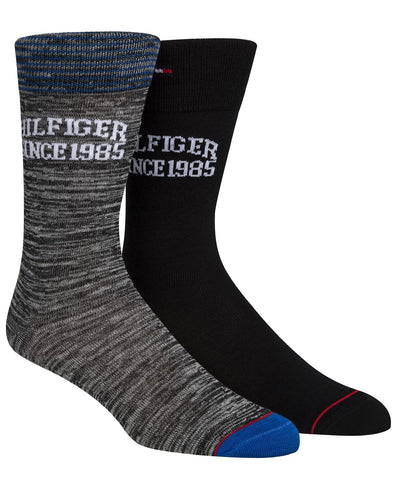 Tommy Hilfiger 2-pk. Logo Socks Black