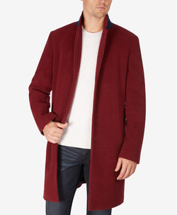 Tommy Hilfiger Addison Wool-blend Trim Fit Overcoat Red thumbnail 1