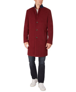 Tommy Hilfiger Addison Wool-blend Trim Fit Overcoat Red thumbnail 4