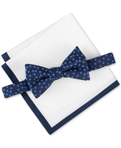 Tommy Hilfiger Floral Bow Tie & Pocket Square Set