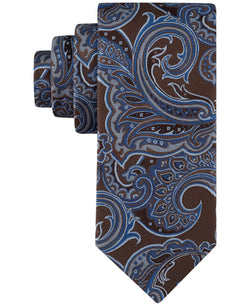Tommy Hilfiger Julian Paisley Tie Brown thumbnail 1