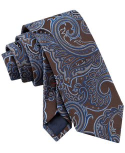 Tommy Hilfiger Julian Paisley Tie Brown thumbnail 4