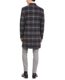 Tommy Hilfiger Modern-fit Performance Stretch Flex Plaid Addison Overcoat Grey Plaid thumbnail 2