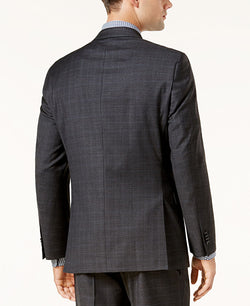 Tommy Hilfiger Modern-fit Th Flex Performance Plaid Wool Suit Jacket Dark Gray Plaid thumbnail 2