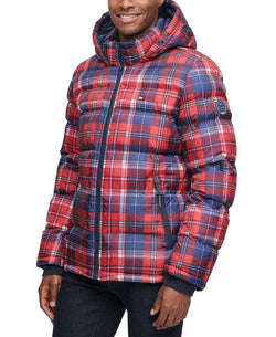 Tommy Hilfiger Quilted Puffer Jacket Pink Plaid thumbnail 2