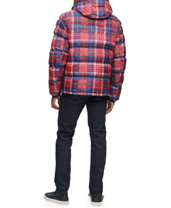 Tommy Hilfiger Quilted Puffer Jacket Pink Plaid thumbnail 3