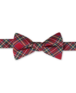 Tommy Hilfiger Royal Plaid Bow Tie & Solid Pocket Square Set thumbnail 2