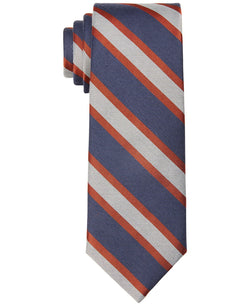 Tommy Hilfiger Slim Stripe Tie Orange thumbnail 2