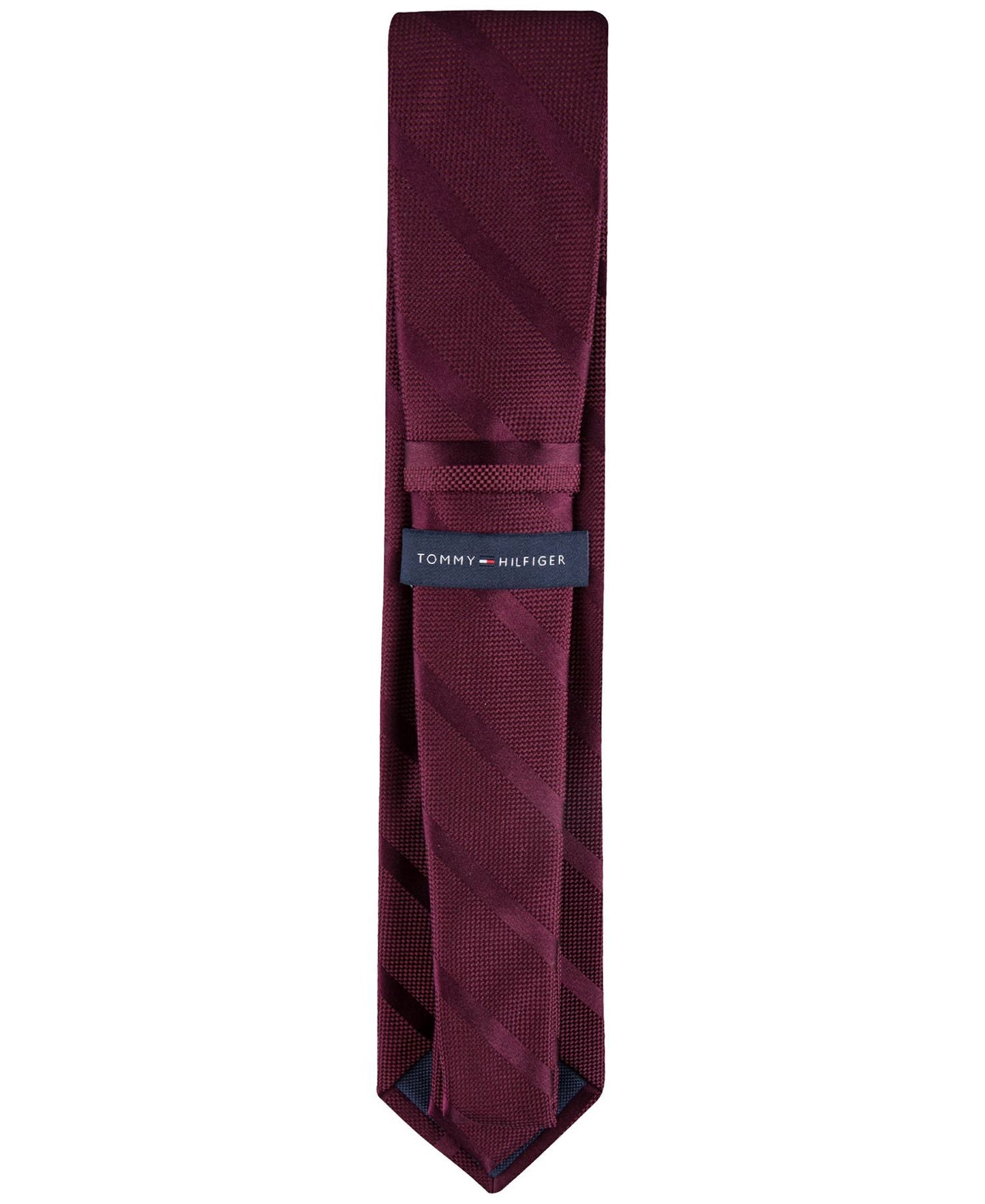 Tommy Hilfiger Solid Textured Stripe Tie
