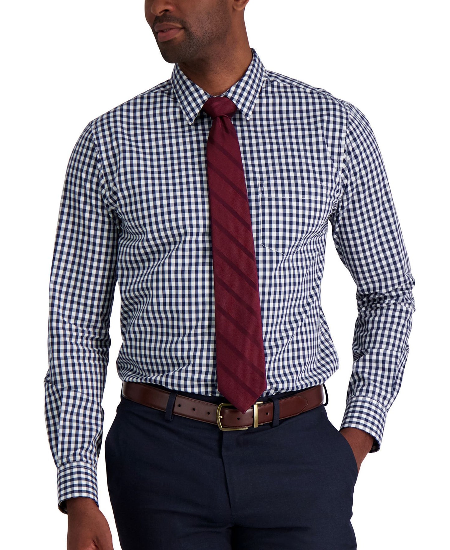 Tommy Hilfiger Solid Textured Stripe Tie