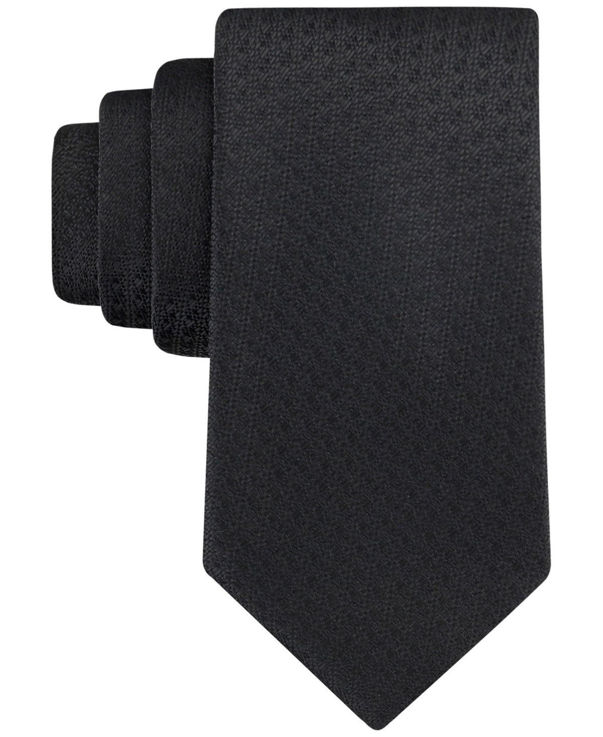 Tommy Hilfiger Textured Solid Tie - Black