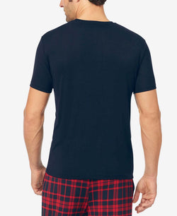 Tommy John Second Skin Plaid Pocket Pajama T-shirt Blue thumbnail 2