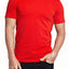 Trend Red Stretch V-Neck Tee
