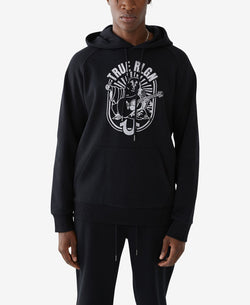 True Religion Buddha Logo Pullover Hoodie Onyx thumbnail 1