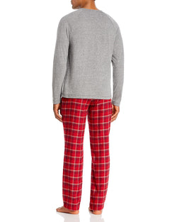Ugg steiner Pajama Gift Set Gray/Red Plaid thumbnail 2