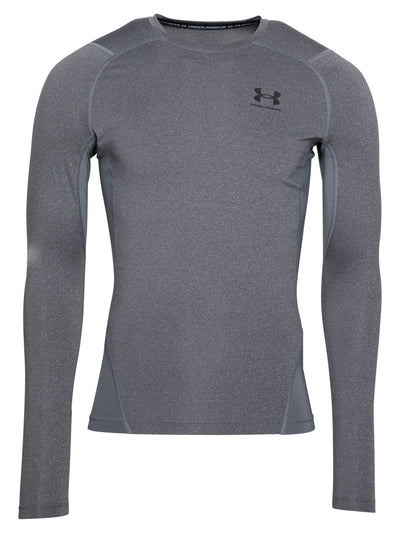 Under Armour Carbon Grey HeatGear Long Sleeve Compression Shirt