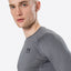 Under Armour Carbon Grey HeatGear Long Sleeve Compression Shirt