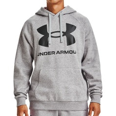 Under Armour Hoodie Rival Fleece Big Logo gris