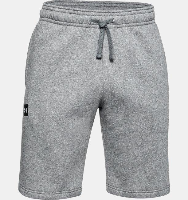 Under Armour Pitch Grey Rival Fleece Short