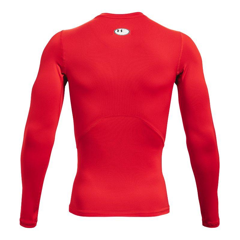 Under Armour Red HeatGear Long Sleeve Compression Shirt