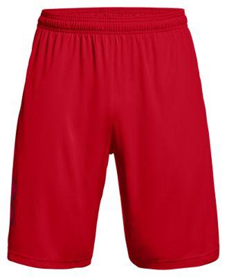 Under Armour Threadborne Siro Tech Graphic Short in Red (1306443) | Size | HisRoom.com