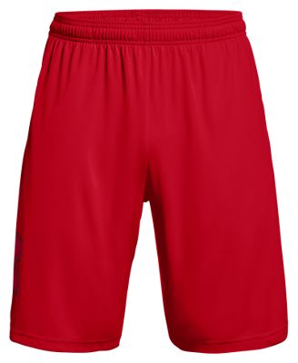 Under Armour Threadborne Siro Tech Graphic Short in Red (1306443) | Size | HisRoom.com