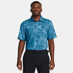 Under Armour â Playoff 3.0 Printed Polo Shirt blue thumbnail 1