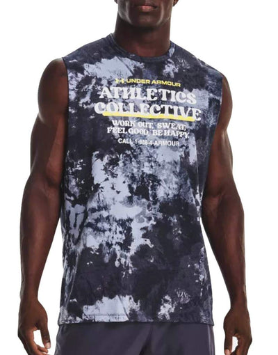 Under Armour blue FOTC Tie Dye Tank