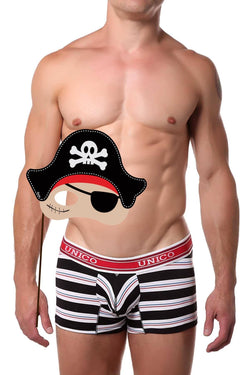 Unico Black/Red/Blue Striped Swami Trunk thumbnail 2
