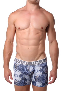 Unico Blue/Multi Printed Namaste Boxer Brief thumbnail 1