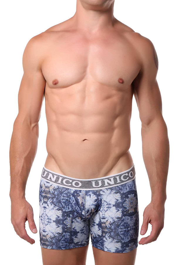 Unico Blue/Multi Printed Namaste Boxer Brief