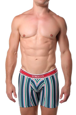 Unico Green/Red/Multi Striped Khalil Boxer Brief thumbnail 1