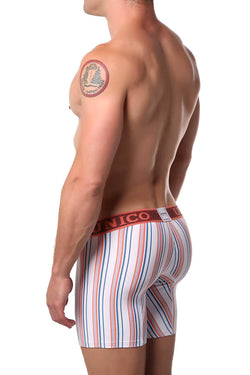 Unico Peach/Blue/Multi Striped Jivana Boxer Brief thumbnail 2