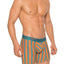 Unico Teal/Orange/Multi-Colored Oshala Boxer Brief