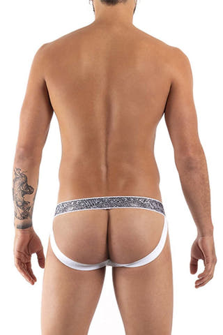 Unico White 21070301203 Felt Jockstrap