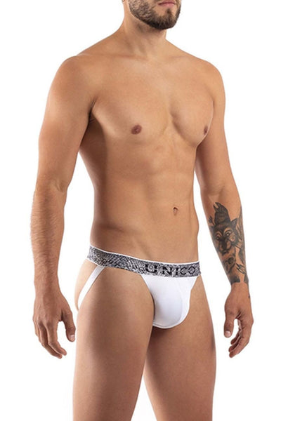 Unico White 21070301203 Felt Jockstrap
