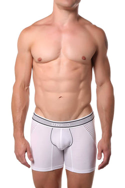 Unico White/Grey Mesh Retreat Boxer Brief thumbnail 1
