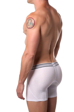 Unico White/Grey Mesh Retreat Boxer Brief thumbnail 2