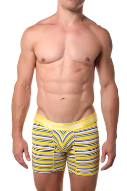 Unico Yellow/Multi Striped Sunrise Boxer Brief thumbnail 1
