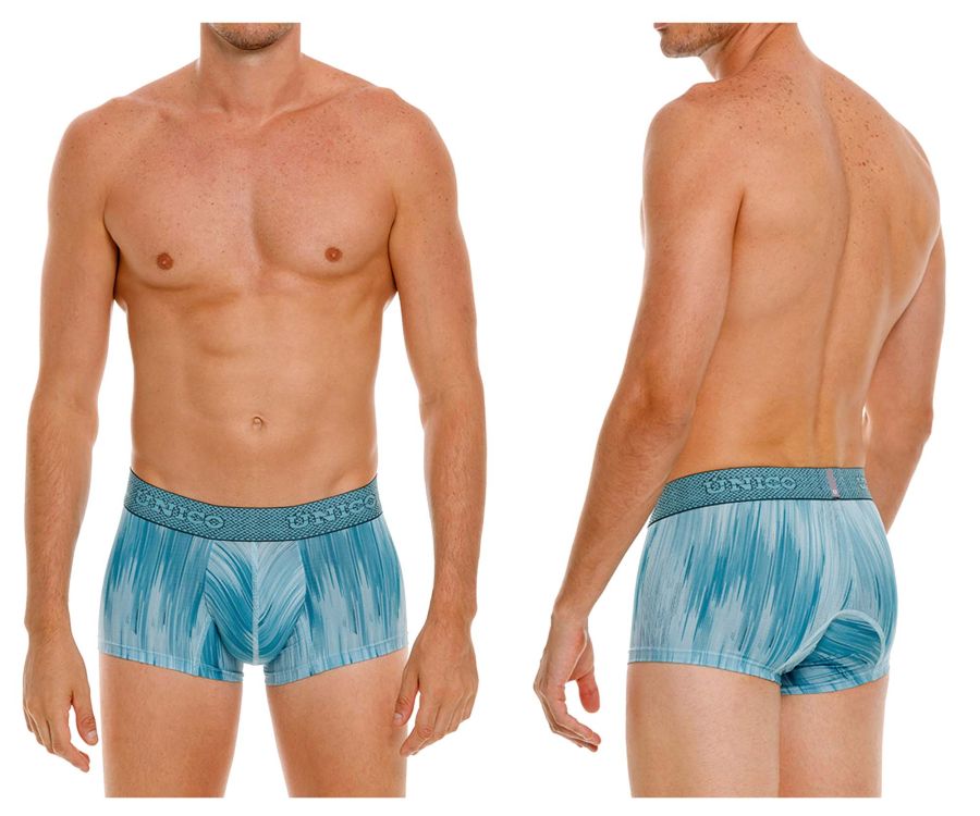 Mundo Unico Men's Underwear 24080100112 Hilada Trunks Color 43-Blue
