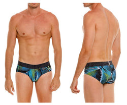 Mundo Unico Men's Underwear 24080101117 Trino Briefs Color 99-Printed thumbnail 1